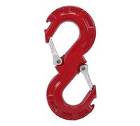 (As show, One size) Red S-Shape Quick Rescue Shackle Trailer Winch Hook Car JK Offroad Towing Recovery Kits 4X4 Auto Winch Trailer Shackle