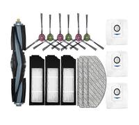 (As show, One size) Replacement for Ecovacs X1 Plus Robot Vacuum Cleaner Spare Parts Main Side Brush Hepa Filter Mop Rag Dust Bag