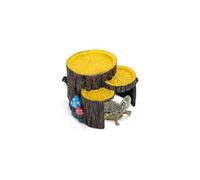 (As show, One size) Reptile cachette, rsine Mini Forme de souche Cache Trou Terrarium Grotte Terrarium Ornement pour Petits Reptiles