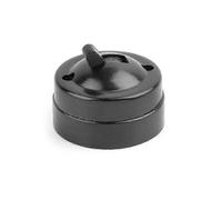 (As show, One size) Retro Toggle Switch Single-control Lamp Switch Round Surface Mounted Wall Light Switch Old Hh20