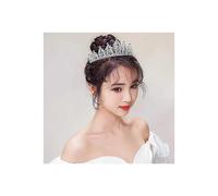 (As show, One size) Rhinestone Crystal Wedding Tiara Crown Comb Princess Pageant Crown Silver Crown for Bridal Pageant Wedding Proms Princess Parties Birthday CrownQueen
