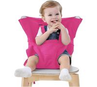 (As show, One size) (Rose))Chaise Haute de Voyage Portable Easy Seat 70*40*50cm- Rehausseur Chaise EnfantHousse de Sige pour Chaise Haute Toddler - Rglable, Scurit, Lavab