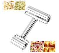 (As show, One size) Rust Proof Rolling Pin The Dough Roller Tool Double Rolling Pin Nonstick Rolling Pin Bakery Rolling Pin Nonstick Metal Rolling Pin