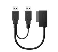 (As show, One size) SATA to USB 2.0 Sata 7+6Pin Cable 13Pin Adapter Converter Cable for Notebook CD-ROM DVD-ROM Slimline Drive Sata Cable