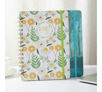 (As show, One size) SAYTAY 2022 English schedule A5 coil daily plan notebook foreign trade planner loose leaf book ST-001