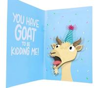 (As show, One size) Screamings Goat Birthday Card - Funny Birthday Card compatible with Men Women Kids - Screamings Goat Meme Sound