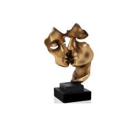 (As show, One size) Sculpture Decoration Silence Is A Golden Abstract Art Statue Decoration Living Room Office Bar Cafe Entrance Statues And Sculptures,Resin,Gold