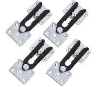 (As show, One size) Sectional Couch Connector, 4 Pcs Metal Sofa Joint Snap Alligator Style Sectional Couch Connector TAO