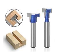 (As show, One size) Set of 2 locking hole cutters 1/4 shank (7/16+5/8) Woodworking milling cutters locking hole cutters screw hole milling cutters photo frame hanging hol
