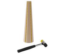 (As show, One size) Shaping Bangle Mandrel With Jewelry Hammer Jeweler's Hammer Bangle Size Measure Bracelet Sizer Gaug-DT