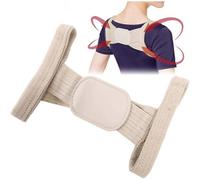 (As show, One size) Shoulder and Back Posture Belt, Posture Corrector for Men Women Kids Breathable Adjustable Straightens Shoulder Comfortable Reduces Shoulder and Upper