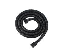 (As show, One size) Shower Hose Black 1.5m Long Stainless Steel Flexible Shower Hose With Double Anti-kink Protection With Non-Slip O-Ring