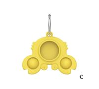 (As show, One size) Silicone Bubble Band Unzip Toy Decompression Toy Cute Decoration Dog Keychain Pet For Adult Children Accessories Pendant V6J6