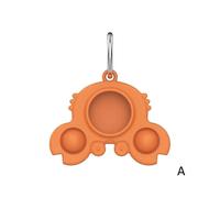 (As show, One size) Silicone Bubble Band Unzip Toy Decompression Toy Cute Decoration Dog Keychain Pet For Adult Children Accessories Pendant V6J6