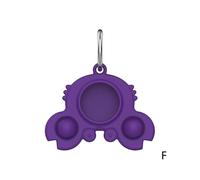 (As show, One size) Silicone Bubble Band Unzip Toy Decompression Toy Cute Decoration Dog Keychain Pet For Adult Children Accessories Pendant V6J6