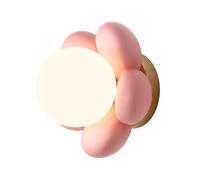 (As show, One size) Simple pastoral style wall lamp G9 warm light Nordic creative wall lamp study bedroom bedside lamp