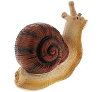 (As show, One size) Simulation snail sculpture, 3D resin miniature statue ornament, indoor and outdoor cute character statue gardening accessories