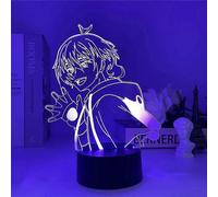 (As show, One size) SK8 The Infinity Anime Figurine LED Light Reki X Langa for Bedroom Decor Night Light Kids Brithday Gift Manga Room Desk 3D Lamp,16 Colors
