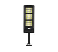 (As show, One size) Sl 144 led solar lamp 6000k street light with remote control 3 human body induction function