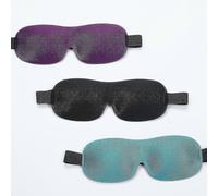 (As show, One size) Sleep Mask for Side Sleeper, 100% Blackout 3D, Pack of 3