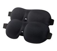 (As show, One size) Sleep Mask for Women Men, 100% Blackout Light Blindfold 2 Pack, Fully Adjustable Buckle Strap 3D Contoured Eyeshade Soft