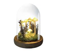 (As show, One size) Small Mushroom Lamp Handmade Mushroom Night Light Novelty Nightlight Project Small Mushroom Lamp Arts and Crafts