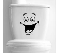 (As show, One size) Smile Funny Bathroom Wall Sticker Home Decor Kitchen Wallpaper Living Room Decor Wall Decor Living Room Decor Wall Decor