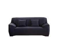 (As show, One size) Sofa cover with armrests Stretch armchair cover Universal magic sofa cover (2-seater, black) without pillowcase