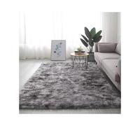 (As show, One size) Soft and Plush Living Room Rug - Modern Style Stain-Resistant Bedroom Rug Size: 60 * 140 cm, Color: Dark Gray