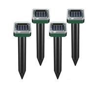 (As show, One size) Solar Ultrasonic Rat Snake Repeller for Garden Pest Control (4 Pack)