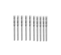 (As show, One size) sourcing map 10pcs Twist Drill Bit Diamond Drill Bit 1mm HSS High Speed Steel for Glass Shells Stone Tile