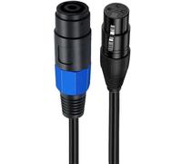 (As show, One size) SpeakOn to XLR Cable Audio Jack Female to XLR Male / Female Extension for DJ PA Gig Stage Microphone Mic 3 Pin Connection Wiring