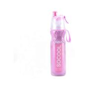 (As show, One size) Sports spray water cup plastic straw kettle outdoor hydration bicycle portable fresh powder 500ml