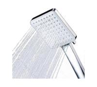 (As show, One size) Square High Pressure Shower Head Universal Adjustable Replacement Powerful Shower Head, 6 Modes Bathroom Shower Hand Shower, Chrome0620