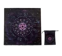 (As show, One size) Square Shape Pendulums Divinations Mat Altar Tablecloth Board Game Card Pad Rune Table Cloth Metaphysical Board Game Mat