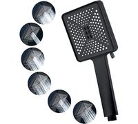 (As show, One size) Square Shower Head, Large High Pressure Water Saving Shower Head, Water Saving Chrome Shower Head (with 1.5m Hose)