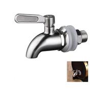 (As show, One size) Stainless Steel Beverage Water Drink Dispenser ,dispenser Replacement Spigot 16mm