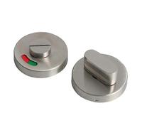 (As show, One size) Stainless Steel WC Toilet Door Lock Handle Knob Indicator Privacy for Latch Bathroom Cabinet Pull Knot Hardware Accessories