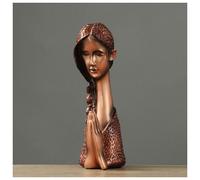 (As show, One size) Statue Little Girl Praying Cherub Garden Figurine Resin Angel Sculpture, Retro Memorial Statue(bronze color)