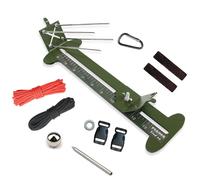 (As show, One size) Steel Paracord Bracelet Making Tool for Parachute Rope Braiding with Loops 35cm with 2 RopesMetal Umbrella Rope Monkey Knot Braiding Frame DIY Bracele