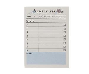 (As show, One size) Sticky Note Pad Small Check-list Note Papers Self-adhesive To-do-list Pad Reminder on TV Fridge Computer Laptop Notebook