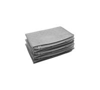 (As show, One size) Storage Bag Foldable Clothes Storage Box Underbed Clothes, Waterproof Thick Non-woven 48 x 35 x 20 cm 3PCS GRAY