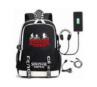 (As show, One size) Stranger.Things Large-capacity Backpack Adjustable School Student Travel Rucksack Usb Charging Bag
