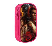 (As show, One size) Stranger Things Pencil Case with Zipper, Big Capacity Pen Pouch Large Storage Bag Durable Pen Box, Back to School Supplies for Kids Teen Student Boys