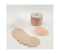 (As show, One size) Strapless Self Adhesive Bra Breast Lift Tape Push UP Adhesive Bra for A-G Cup Big Breast Invisible Backless Bra for Party Wedding Dresses