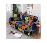 (As show, One size) Stretch Sofa Cover Printed Couch Covers Armchair Slipcovers for Cushion Couches Sofas Elastic Universal Furniture Protector with 1 Pillowcase, Anti ca