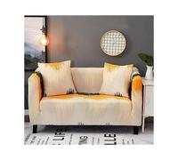 (As show, One size) Stretch Sofa Cover Printed Couch Covers Armchair Slipcovers for Cushion Couches Sofas Elastic Universal Furniture Protector with 2 Pillowcase, Anti ca