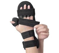 (As show, One size) Stroke Resting Hand Splint By - Carpal Tunnel Wrist Brace Night Immobilizer, Finger Stabilizer Wrap - For Muscle Atrophy Rehabilitation, Arthritis Ba
