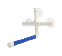 (As show, One size) Suction Cup Bird Window and Shower Perch Toy for Parrot Macaw Cockatoo African for Grey Conure Parakeet Bath Stand Toys
