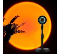 (As show, One size) Sunset Lamp Dimmable,sunset lamp The night light has a romantic visual ambient light, which is very suitable for taking photos and vlogging